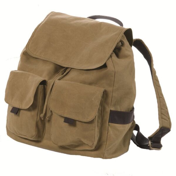Waxed Cotton Canvas Rucksack Thumbnail
