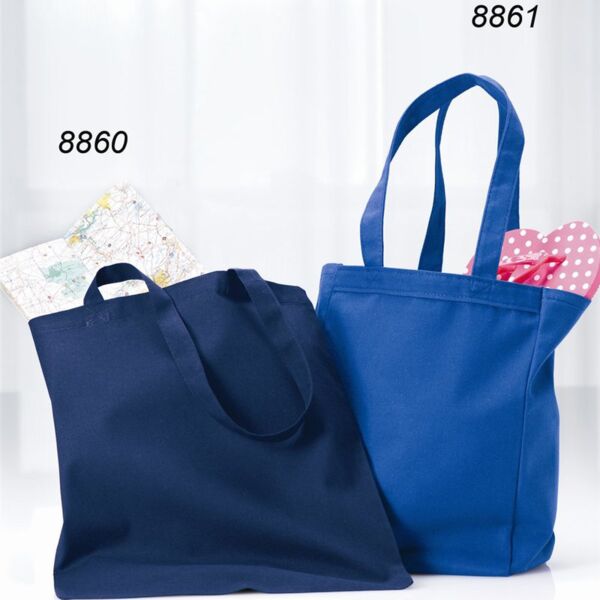 Gusseted 10 Ounce Cotton Canvas Tote Thumbnail